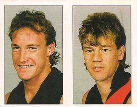 1994 Select AFL Stickers #121 Mark Harvey / Andrew McKay Front